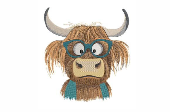 Bull Machine Embroidery