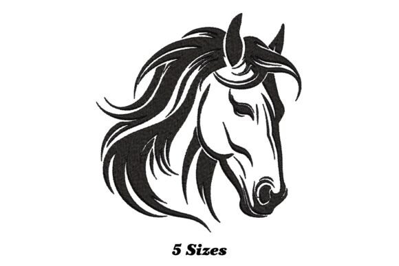 Delightful Horse Head Silhouette
